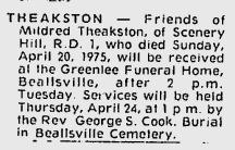 Mildred P. Theakston